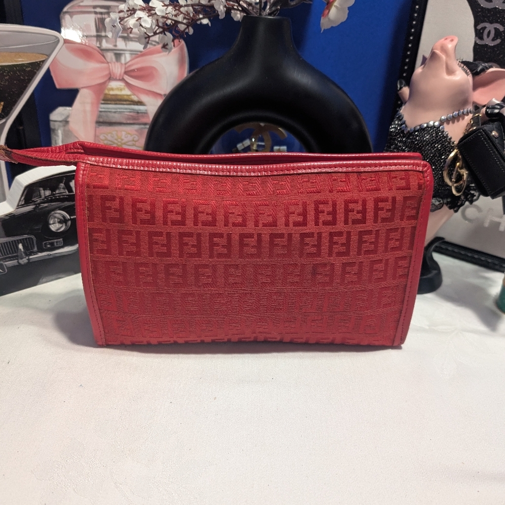 Fendi Red Clutch - Picture 2 of 11